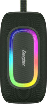 Energizer BTS163 Tragbarer Bluetooth-Lautsprecher 16 W, Schwarz mit RGB-LED, 2400mAh Akku, Bluetooth 5.2, Freisprech-Anrufe, FM-Radio