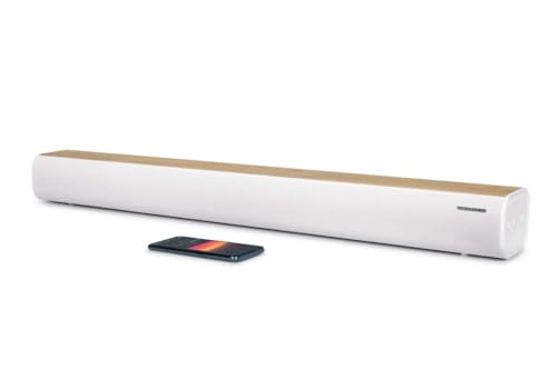Thomson SB401BT Bluetooth Soundbar, 200 W, weiß mit Holz-Optik, TH389173