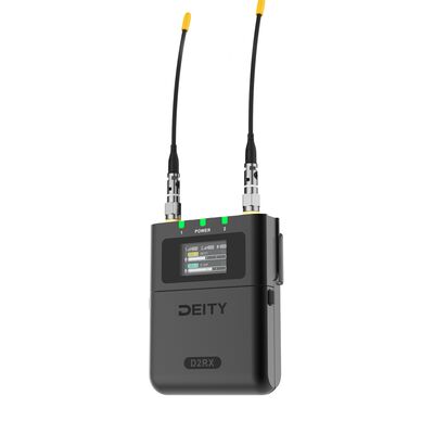 Deity Wireless Receiver THEOS D2RX, Dual-Channel Mikrofon für globale Nutzung