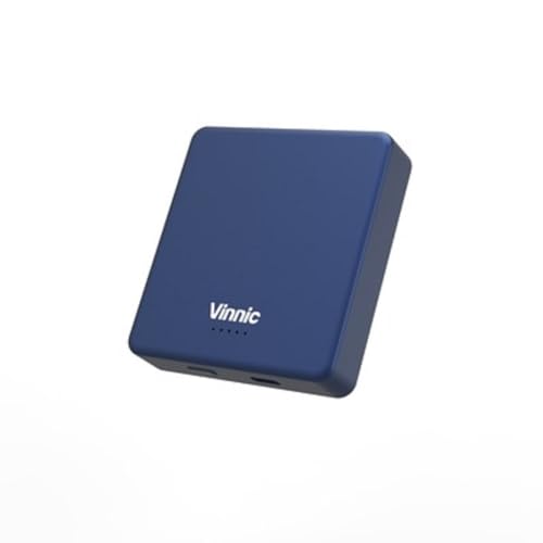 Vinnic MANA Magnetic Wireless Powerbank 8.000mAh, blaue Powerbank mit drahtlosem Laden und Power Delivery