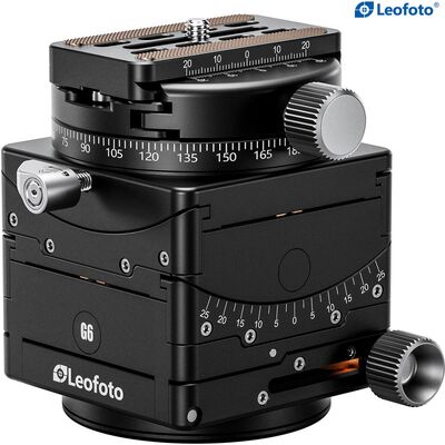 Leofoto G6 Getriebeneiger, präziser Neiger für Stative mit hoher Belastbarkeit