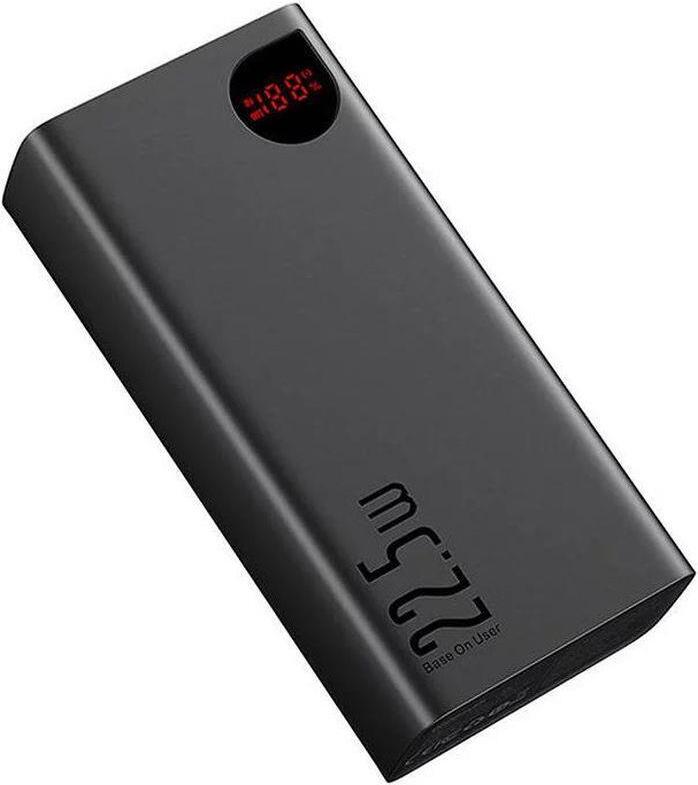 Baseus ADAMAN OVERSEAS EDITION 40.000 MAH POWERBANK SIYAH, 3 USB-Anschlüsse, LED-Digitalanzeige, Schwarz