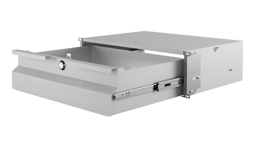 STALFLEX Server Netzwerkschrank 19 Zoll Schublade 3U 320mm - Hochbelastbarer Stahl - Effizientes Kabelmanagement - Karbonstahl - Serverschrank, kompatibel mit Rack Schränken und Rack Schienen
