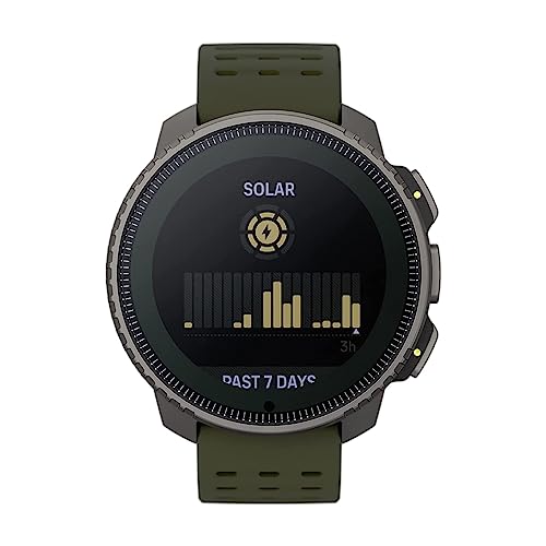 SUUNTO Vertical Abenteuer Uhr - GPS Smartwatch, Mit Solarladung Akkulaufzeit bis zu 65 Tagen, Militärgeprüftes Gehäuse, 100m Wasserdichtigkeit, Hergestellt in Finland mit 100% Erneuerbaren Energien