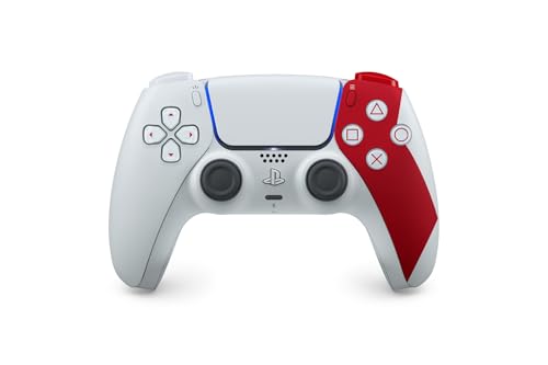 Playstation DualSense® Wireless-Controller – God of War™ 20th Anniversary Limited Edition, aschgrau mit scharlachrotem Kratos-Motiv, USB und Bluetooth Verbindung