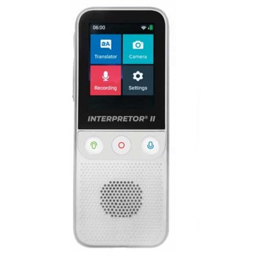 Lexibook, Taschenrechner, Interpretor 2 Sofortiger Sprachübersetzer mit künstlicher Intelligenz 137 Sprachen mit Kamera