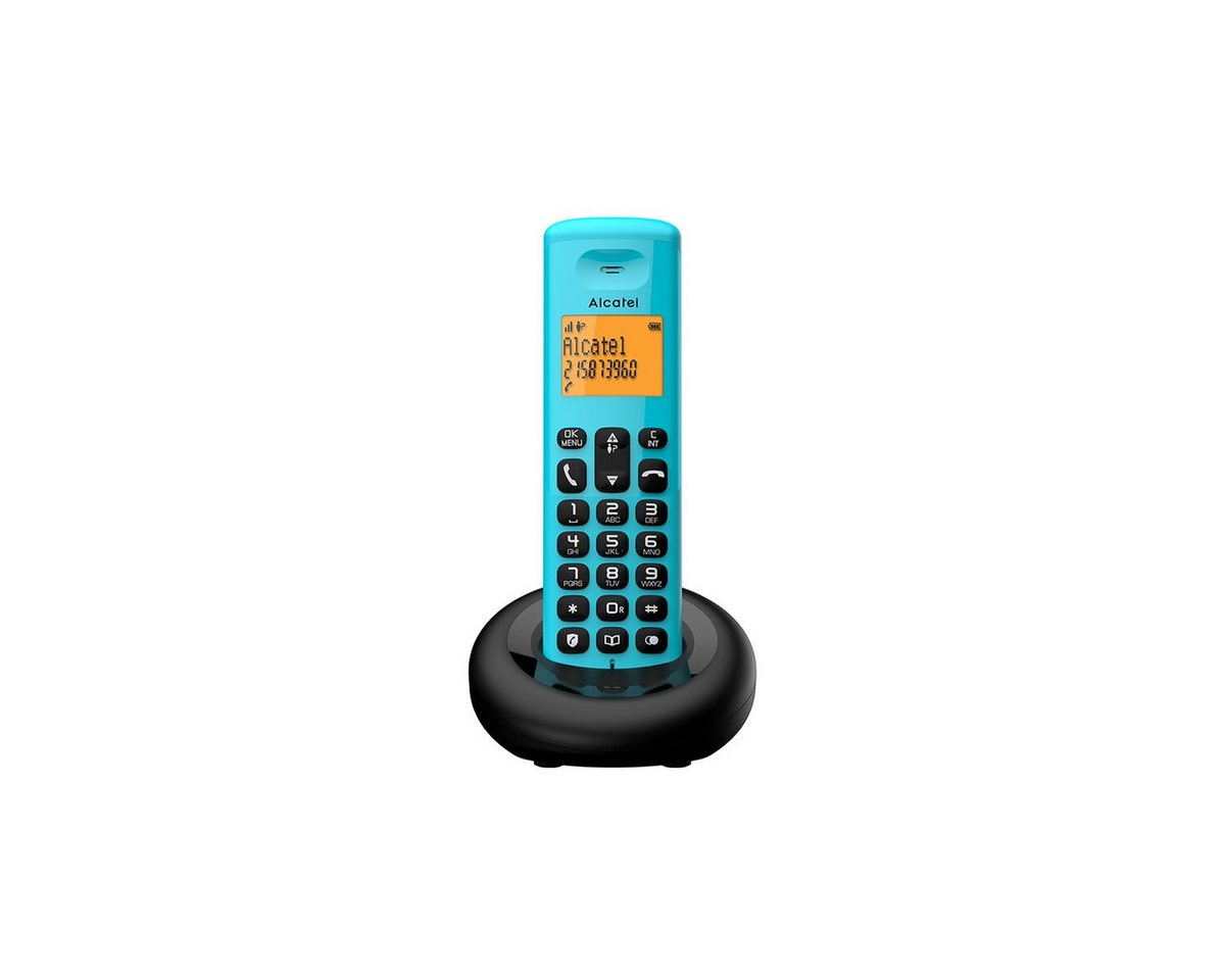 Alcatel Festnetztelefon E160 Mobilteil Handset inkl. Ladeschale, Schnurloses DECT-Telefon, Blau, Wireless, Hintergrundbeleuchtetes Display