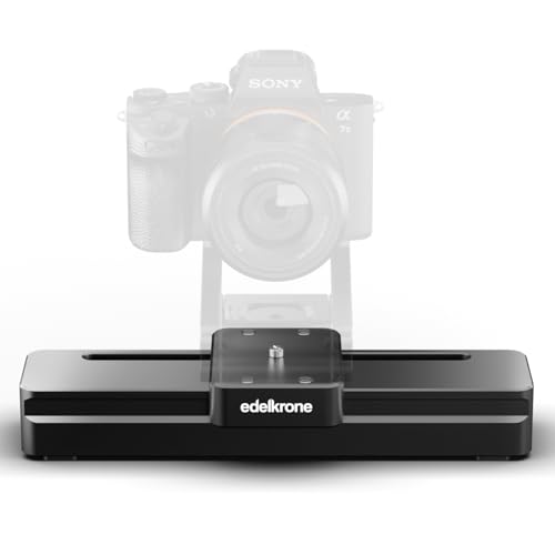 edelkrone SliderONE v3, motorisierter Kameraschlitten mit SteadyMOVE® Dämpfungstechnologie, Tragbar, 15 cm, für reibungslose Kamera-Bewegungen