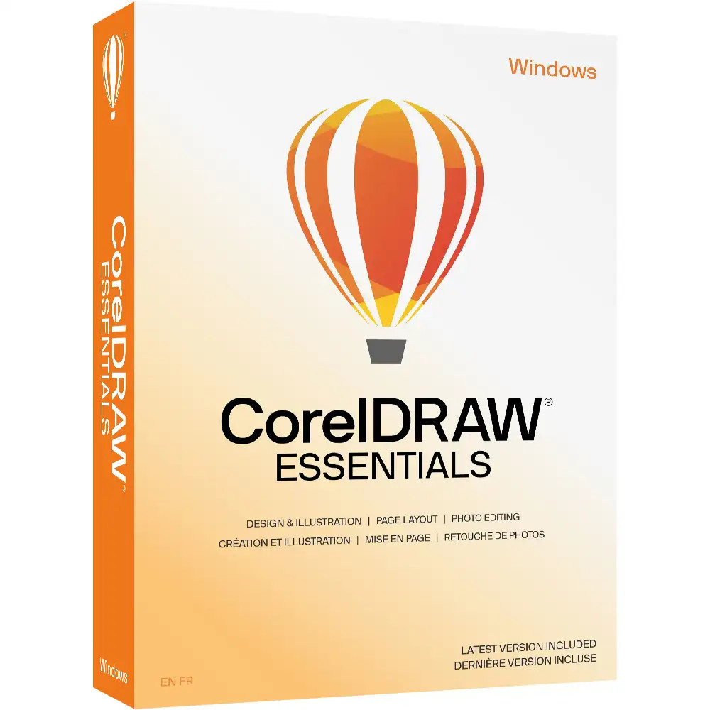 Corel CorelDRAW Essentials 2024, All-in-One Grafikdesign-Software für Einsteiger, Windows