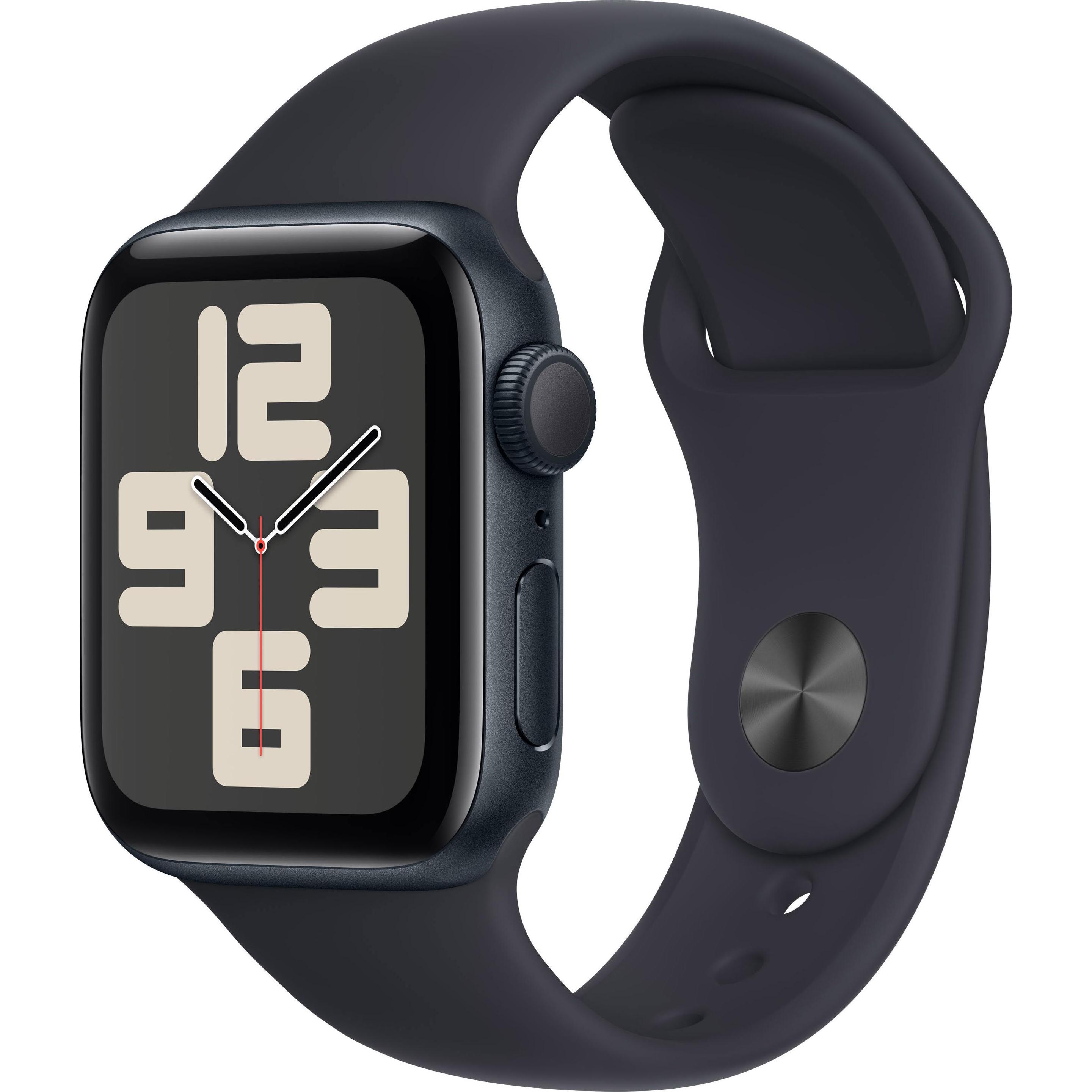 Apple Watch SE 2022/2023, Smartwatch mit 40 mm OLED-Display, Schlaf- und Herzfrequenzüberwachung, GPS, 5ATM wasserdicht, WLAN