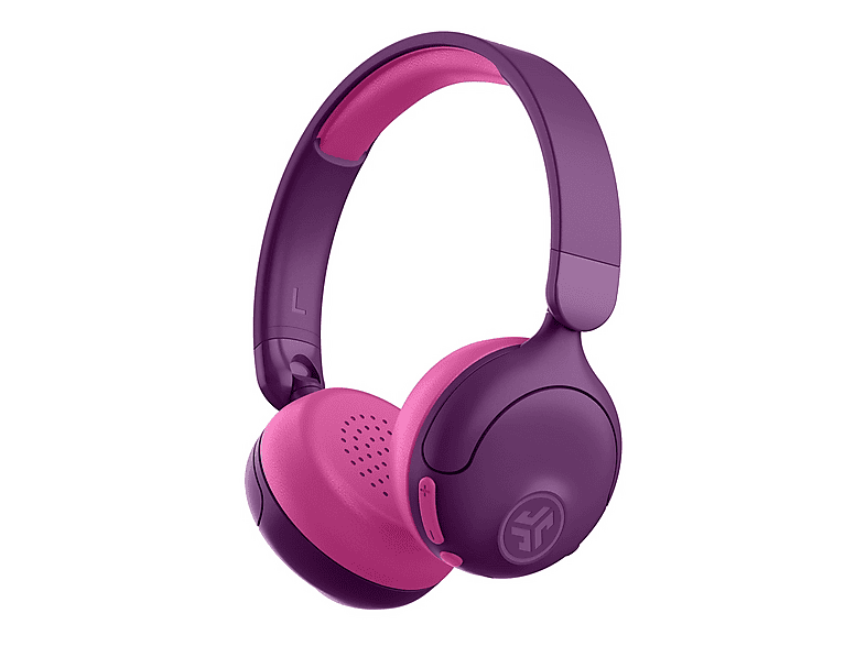 JLAB JBUDDIES ANC, On-ear Bluetooth Kopfhörer für Kinder, kabellos mit 50+ Stunden Spielzeit, aktivem Noise-Cancelling, purple/pink