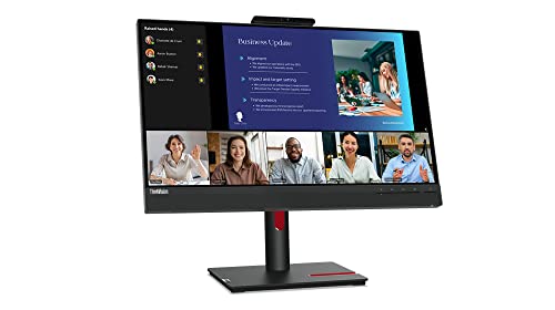 Lenovo ThinkVision T24v-30, 23,8" FHD-Videokonferenz-Monitor mit IPS-Panel, 1920 x 1080, 75Hz, USB Hub