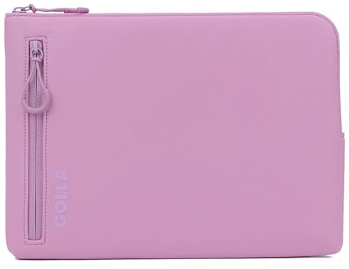 Golla Laptop Tasche/Wasserdichter Laptop Sleeve aus Neopren/Für MacBook, Asus und weitere Notebooks/Elegante Laptophülle/Reißverschluss mit Neoprenmantel/14 Zoll/Pastel Lilac