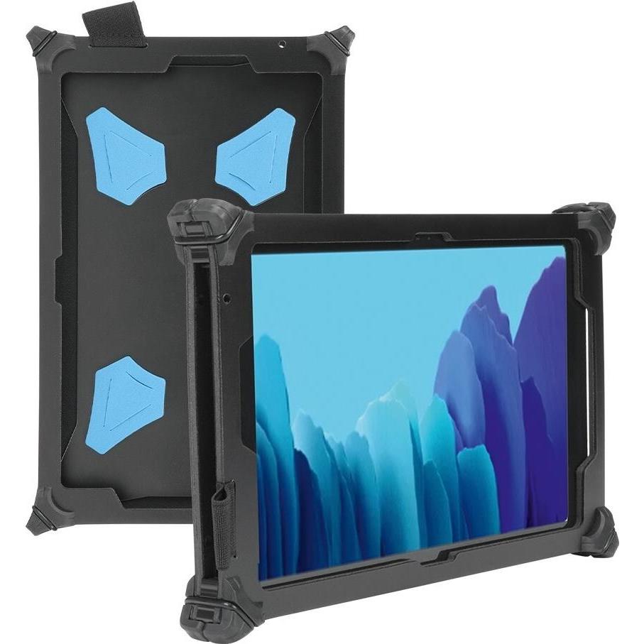 Mobilis RESIST PACK - Schutzhülle für Galaxy Tab A9+ 11", stoßfest bis 1000 Stürze, Schultergurt, Schwarz