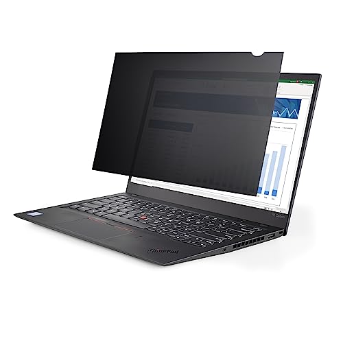 StarTech.com 13,3 Zoll Laptop Sichtschutzfolie - Blickschutzfilter/Spionfolie für Widescreen (16:9) - Laptop Anti-Spy/Blaulichtfilter mit 51% Blaulichtreduzierung - matt/glänzend (133L-PRIVACY-SCREEN)