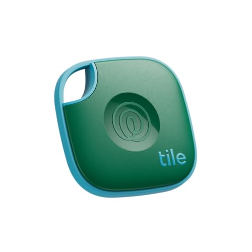 Tile Mate (2024) Bluetooth-Tracker, Schlüssel- und Gegenstandsfinder, iOS- & Android-kompatibel, 1er-Pack (Green Surf)