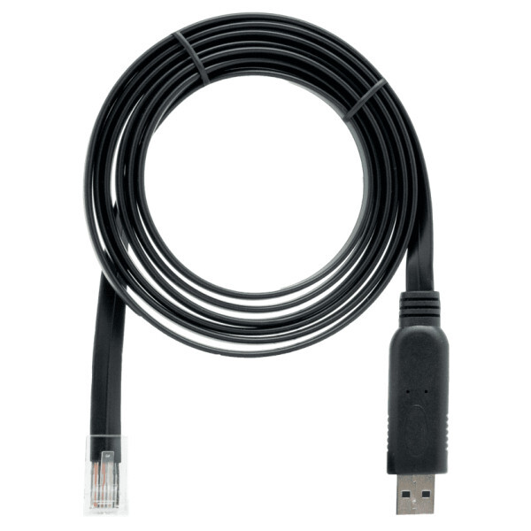 QNAP CAB-CONSOLE-URJ45-1M8 USB Kabel, 1,8 m RJ-45 auf USB A, schwarz