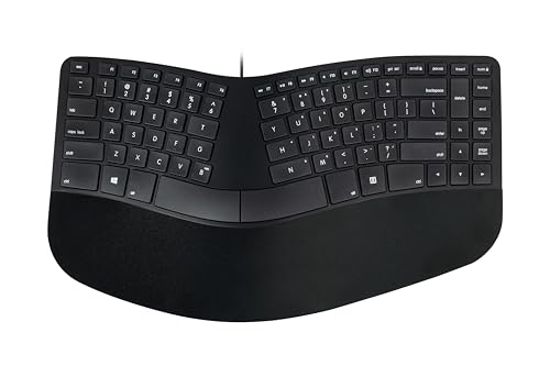 Matias Sculpted Ergonomic Rechargeable Keyboard, Kabellose Tastatur mit QWERTZ Layout für Mac, Silber