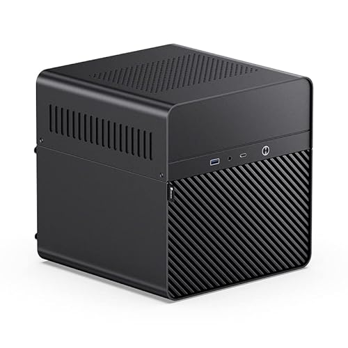 Jonsbo N2 PC-Gehäuse, NAS-Gehäuse, 5+1 Speicherplätze, Hot-Swapping-Technologie, Aluminium, Mini-ITX, Schwarz