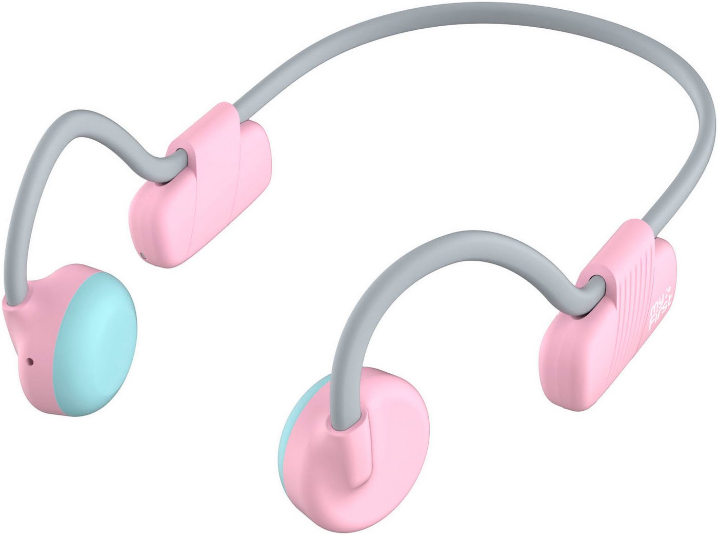 myFirst Knochenschall Lite, kabellose Bluetooth Kopfhörer mit 5 Stunden Akkulaufzeit und USB Typ-C Anschluss, Schwarz