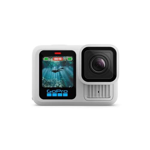 GoPro HERO13 Black, Action Cam in Polar White, 5,3K 60p, Bluetooth, WLAN, HyperSmooth 6.0 Stabilisierung