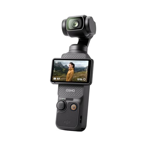 DJI Osmo Pocket 3, Vlogging-Kamera mit 1-Zoll-CMOS und 4K/120 fps Video, 3-Achsen-Stabilisierung, schnelles Scharfstellen, Gesichts-/Objektverfolgung, kleine Videokamera für Fotografie, YouTube