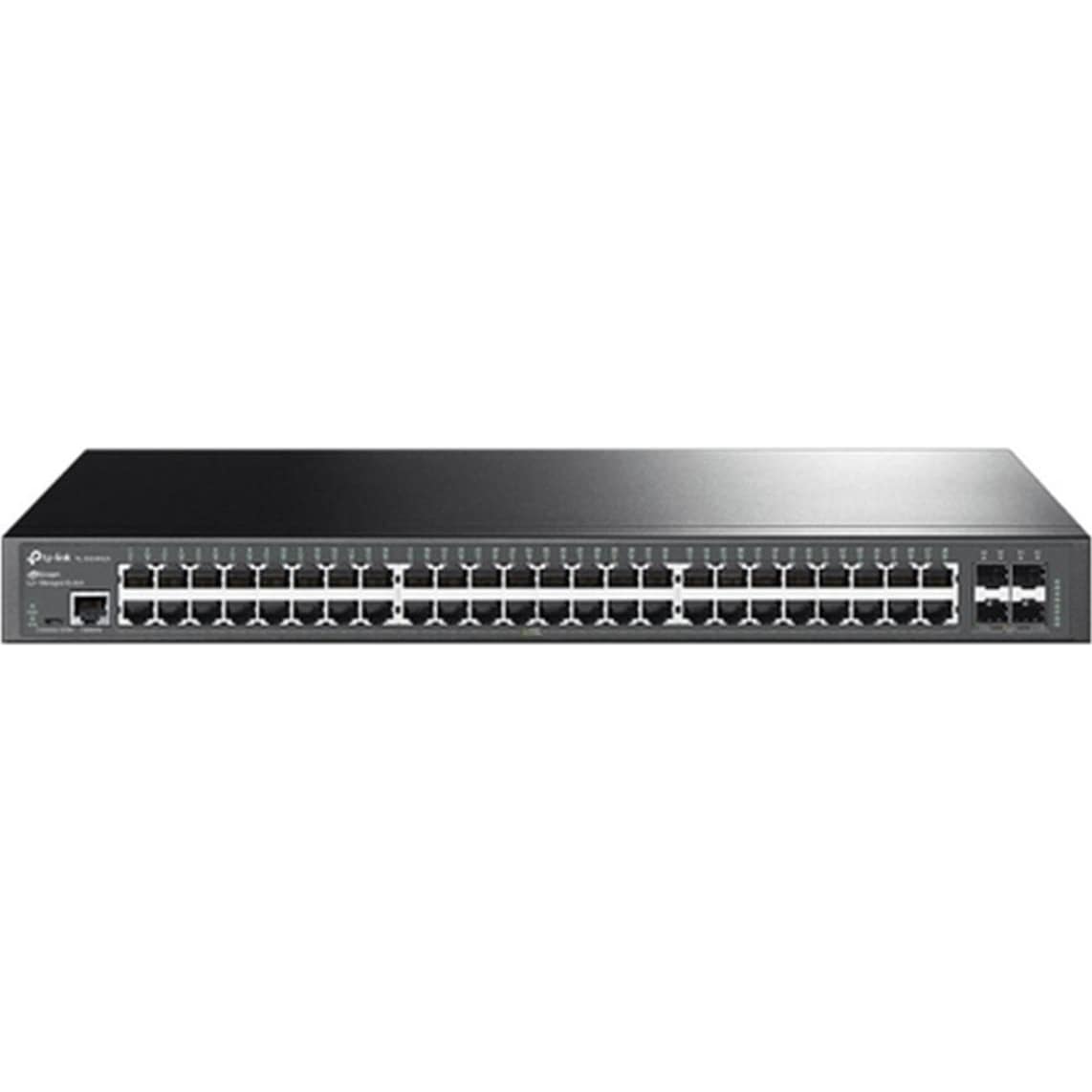 TP-Link TL-SG34XX (48 Ports), Netzwerk Switch, Schwarz - Blitzschneller 10G-Uplink und Layer 2+/3-lite Funktionen