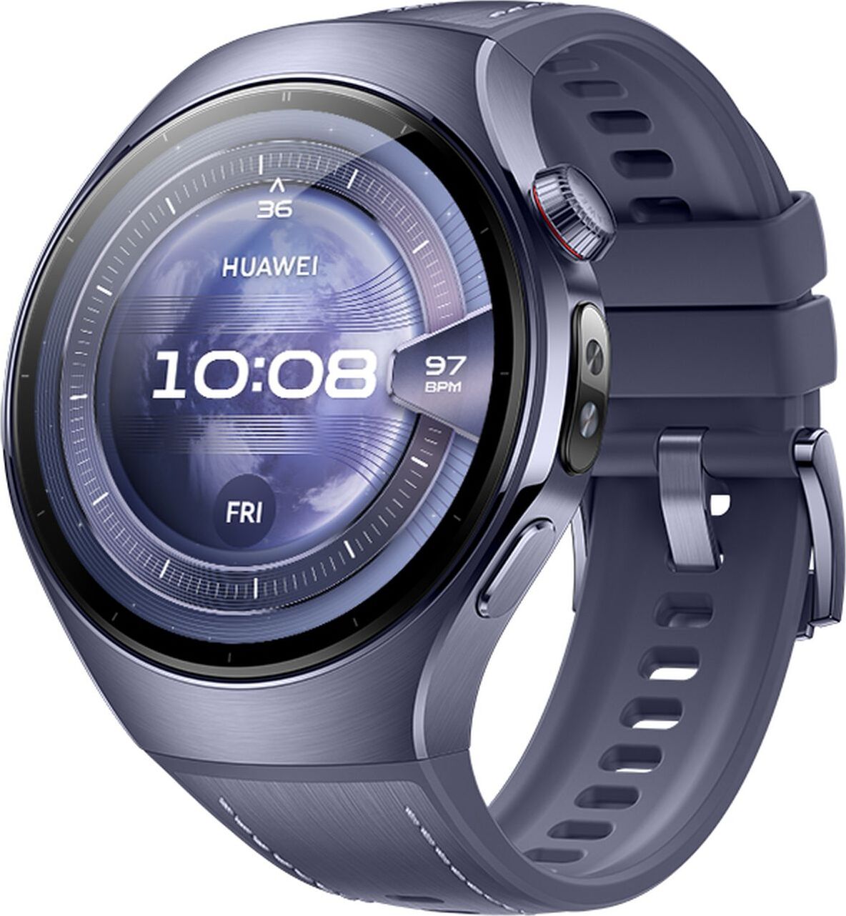 HUAWEI WATCH 5, Smartwatch mit 1,38" Touchscreen, GPS, 5 ATM wasserdicht, Gesundheitsmonitor, Keramik-Titan-Gehäuse, 58 g