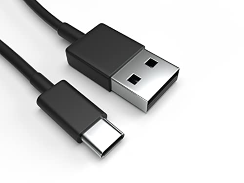 Justcom USB-C Ladekabel für Samsung Galaxy A52, 1 m, Schnellladekabel mit 2,1 A und 480 Mbit/s, schwarz