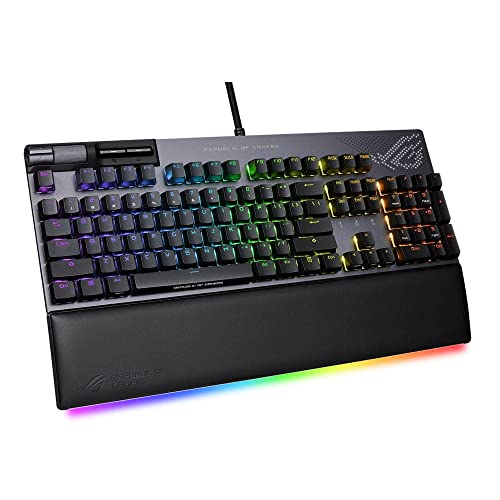 ASUS Rog Strix Flare II Animate Keyboard USB QWERTY Us, 90MP02E6-BKUA01 in Schwarz