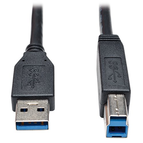 Eaton TrippLite USB 3.2 Gen 1 SuperSpeed Gerätekabel (A zu B M/M), 6 ft (1.83 m), Schwarz, Übertragungsraten bis zu 5 Gbps, zurückwärtskompatibel mit USB 2.0