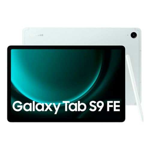 Samsung Galaxy Tab S9 FE Android-Tablet, Mit Stift (S Pen), Lange Akkulaufzeit, Simlockfrei ohne Vertrag, 5G, 128 GB, Mint