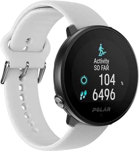 Polar Unite (43 mm, Kunststoff, Stahl, S, L), Sportuhr + Smartwatch - Polar Smartwatch mit Personalisierten Trainingsanleitungen und Herzfrequenzmessung