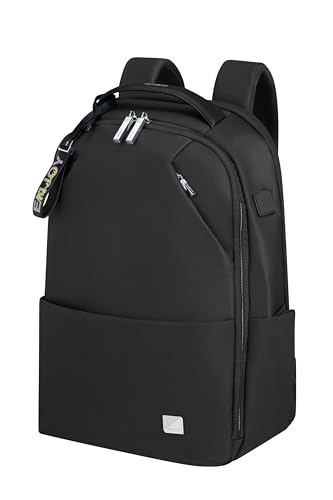 Samsonite Workationist - Laptoprucksack 14,1 Zoll, 40 cm, 14 L, Schwarz (Black) - mit integriertem USB-Port und aus recycelten Materialien hergestellt