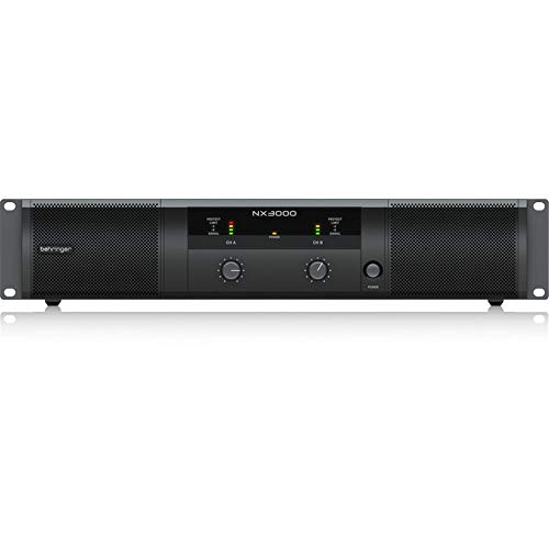 Behringer NX3000, Ultraleichter 3000-Watt-Class-D-Leistungsverstärker mit SmartSense Lautsprecherimpedanzkompensation und integriertem Stereo-Crossover