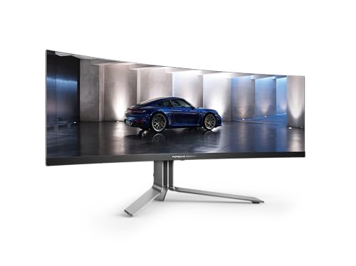 AOC PD49, 49 Zoll Widescreen QD OLED Curved Monitor mit 5120x1440 Auflösung, 0.03ms Reaktionszeit, 2xHDMI und DisplayPort, schwarz