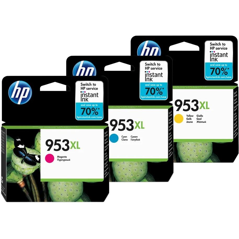 HP 953XL Druckerpatronen Combo Pack, hohe Reichweite, schwarz und farbig