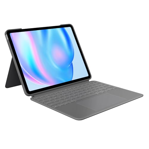 Logitech Combo Touch iPad Air 11 Zoll, Tablet-Tastatur mit Use-your-way Modes, Multi-Touch-Trackpad und formschlüssigem Schutz