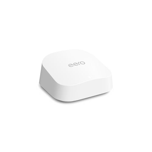 eero Amazon eero 7 Dualband-Mesh-Wi-Fi-7-Router | Bis zu 2,5 Gbit/s | WLAN-Abdeckung 190 m² | Einzelpack