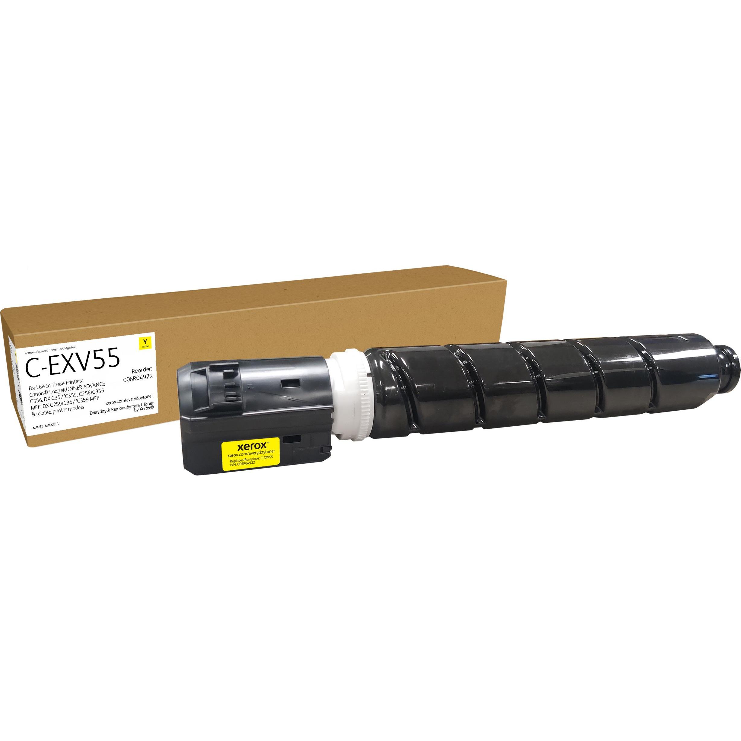 Xerox Everyday Remanufactured Toner, gelb, hohe Druckleistung bis zu 18.000 Seiten, kompatibel mit Canon-Druckern