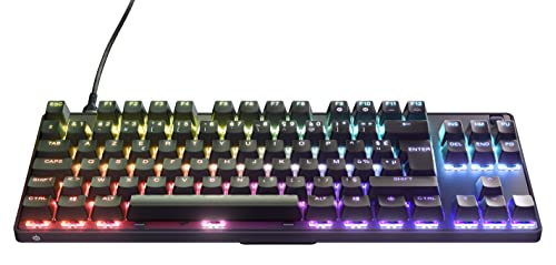 SteelSeries Apex 9 TKL - Mechanische Gaming-Tastatur - Optische Switches - 2-Punkt-Betätigung - Esports-Formfaktor ohne Tenkey - Hotswap- fähige Switches - Französisches (AZERTY) Layout