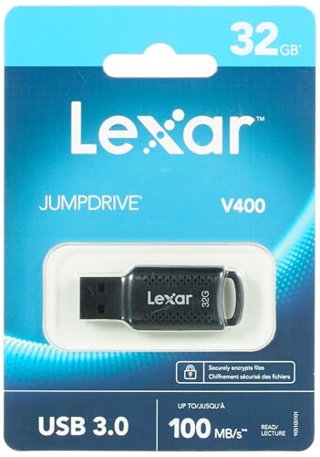 Lexar 32GB JumpDrive V400, USB 3.0 Flash Drive mit schneller Datenübertragung