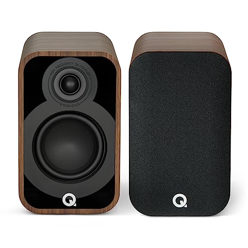 Q Acoustics 5010 Kompakte Bücherregal-Lautsprecher Paar Santos Rosewood, 4,5" Mid/Bass Driver, 1" Hochtöner, HiFi Lautsprecher für Surround Sound System, 56 Hz - 30 kHz Frequenzgang