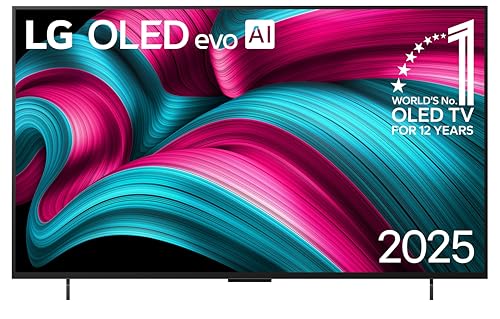 LG TV OLED evo OLED42C54LA, 42 Zoll 4K Smart TV mit Dolby Atmos, G-SYNC, FreeSync und Alpha 9 AI Prozessor in Dark Titan Silver