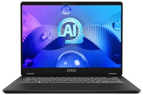 MSI Prestige 14 AI Evo Business Laptop, 35,7 cm (14,0") Full HD+, Intel Core Ultra 5, 16 GB DDR5 RAM, 1 TB, Intel® Arc™ Grafik, Windows 11 Home, QWERTZ Tastatur, Stellar Gray
