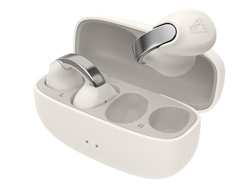 JVC NEARPHONES HA-NP1T-W - True Wireless Ohrhörer im Schmuckdesign, Schnellladefunktion, Multipoint-Verbindung, Bluetooth 5.3, 24 Std. Akkulaufzeit, App - Cremeweiß