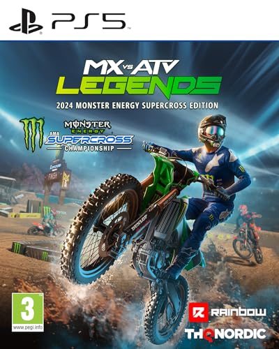 THQ Nordic MX vs ATV Legends - 2024 Monster Energy Supercross Edition, PS5-Game mit verbessertem Handling und 16 offiziellen Strecken der Monster Energy Supercross Championship 2024