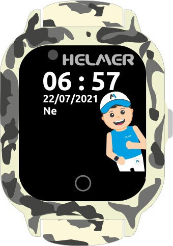 Helmer LK 710, Smarte Touch-Uhr mit GPS-Ortung, integrierter Kamera, Wasserfest IP67, 4G, grau