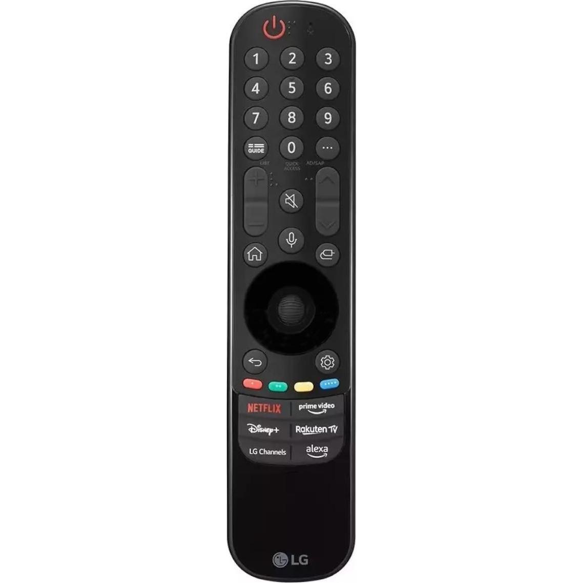 LG AN-MR24GA Voice Remote, originale Infrarot-Fernbedienung für LG OLED und QNED Fernseher, schwarz