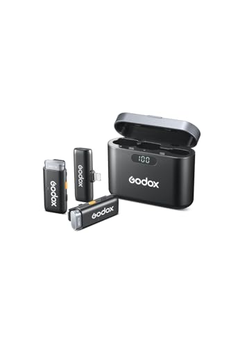 Godox WES1 KIT2, Wireless Mikrofon System 2.5GHz mit hoher Signalstabilität